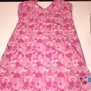 2000s pink mini dress